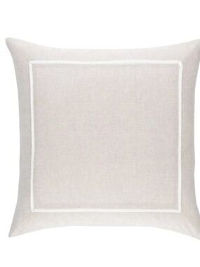 NWT 2 Annie Selke Keaton Linen Euro Pillow Shams